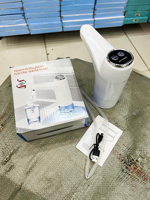 Touch Intelligent Electric Water Pump | USB Rechargeable Automatic Dispenser for Water Bottles & Gallons