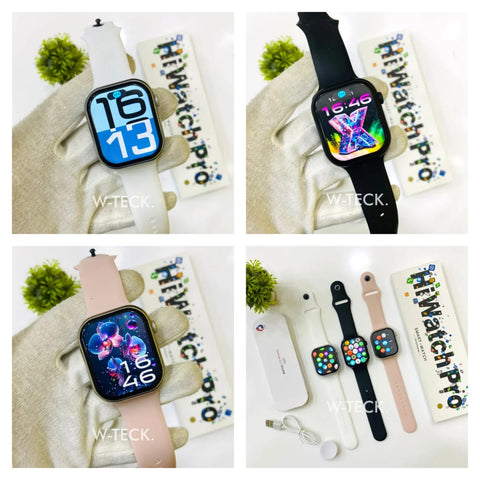 HiWatch Pro Smartwatch | Full Touchscreen Fitness Tracker with Heart Rate Monitor & Custom Watch Faces  (Alternat