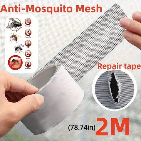 Window & Door Mesh Repair Tape | Self-Adhesive Screen Patch for Quick Fixes – Durable & Easy to Use